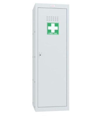 Phoenix Size 4 Light Grey Medical Cube Locker with Key Lock - MC1244GGK