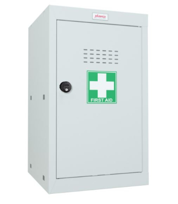 Phoenix Size 3 Light Grey Medical Cube Locker with Combination Lock - MC0644GGC