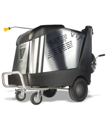 V-TUF RAPID VTX MOBILE HOT PRESSURE WASHER 240V, 100Bar, 12L/Min - Front Castor Wheels - RAPIDVTX240
