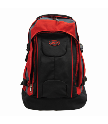 JSP Multi-Pocket PPE Storage Rucksack - Red / Black / Grey - AVZ080-00L-700