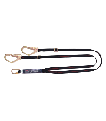 JSP Spartan™ 2m Adjustable Twin Fall Arrest Lanyard - FAR0311