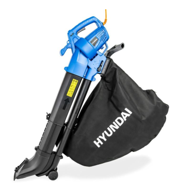 Hyundai 3000w 3-in-1 Leaf Blower, Vacuum, Shredder, 6-Speed, 45L Large Collection Bag, Long 12m Cable - HYBV3000E2