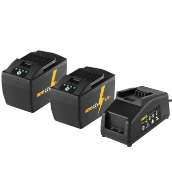 Rems Power Pack 22V, 2 X 9.0Ah Batteries with a 230V, 90W Charger - Kit - 571592