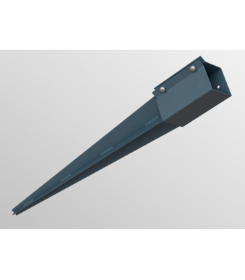 BPC Drive-In Post Spike (Twin Bolt) 75 x 75mm / 100 x 100mm x 750mm in Grey per 2PK - GC-DPS