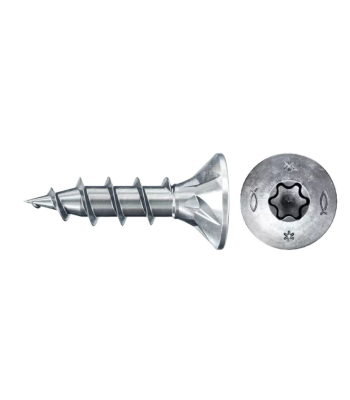 fischer PowerFast FPF II CTF 4.0 x 16 Countersunk Head TX star Recess Full Thread Blue Zinc Plated - 670147/670148