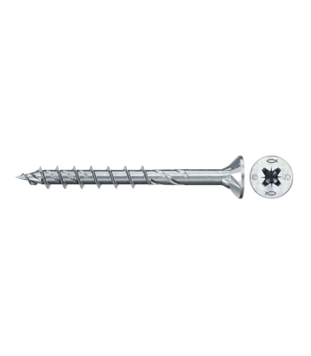 fischer PowerFast FPF II CZP 6.0 x 60 Countersunk Head PZ Cross Drive Partial Thread Blue Zinc Plated