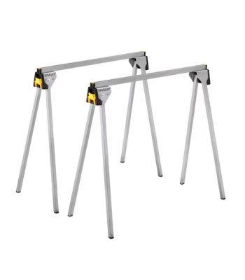 STANLEY FATMAX 1135kg Folding Adjustable Height Metal Sawhorse (Pair)
