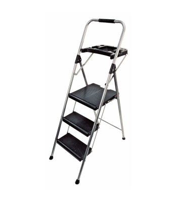Werner Sure Grip Comfort Step Stool with Tool Tray - 3 Step - Code 22497