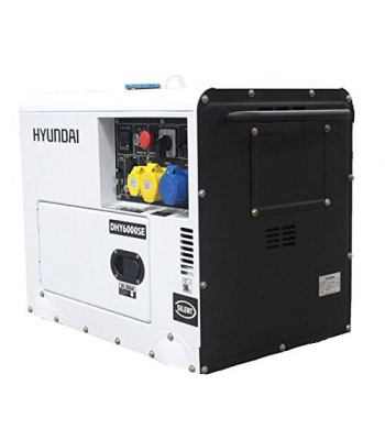 Hyundai 5.2kW / 6.5kVA* Diesel Generator, 3000rpm, 230v Single Phase Output, Silenced Standby Genset - FOR USE WITH THE LT800-LED-D Lighing Tower - Code DHY6000SE-LT800