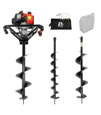 P1 56 cc Petrol Earth Auger, Post Hole Borer & Ground Drill – 100, 150 & 200 mm - P1-EA560