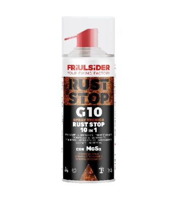 Simpson Friulsider TECHNICAL SPRAY G10 RUST STOP - 10 in 1 with MoS2 (12 per pack)