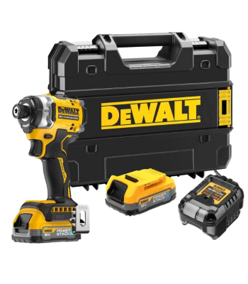 DEWALT DCF860E2T 18v Brushless Impact Driver with 2x1.7ah Powerstak Batteries