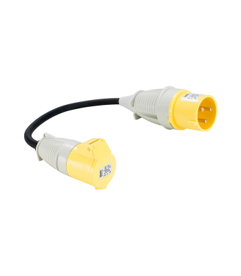 Lumer 110V 32amp to 16amp Fly Lead Adaptor – Code LM10185