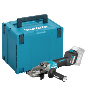 Makita GA056GZ01 40v Max XGT Brushless 125mm Flat-Head Paddle Switch Angle Grinder Body Only In Carry Case