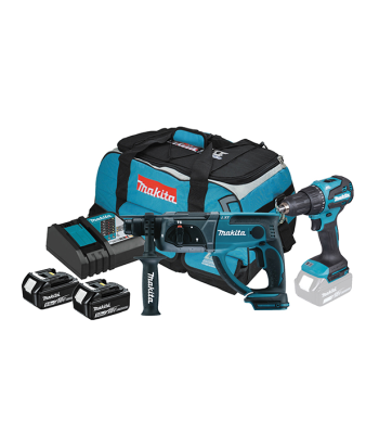 Makita DLX2563T 18V Twin Kit With 2 x 5.0 Batteries