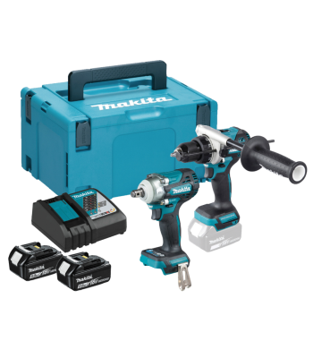 MAKITA DLX2590TJ 18v DHP492/DTW300 Twin Pack with 2x5ah Batteries