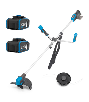 Hyundai 2x20V Brushless 2-in-1 Brush Cutter & String Trimmer, Straight Split Shaft, 3-Speed - HY40CGB26