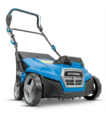 Hyundai 38cm / 15 inch  2-in-1 Cordless Scarifier & Aerator, 40V (2x20V) Brushless, 45L Collection Bag - HY40CSC38