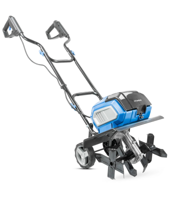 Hyundai 36cm / 14 inch  40V (20Vx2) Brushless Cordless Tiller, 4 Blades, 205mm Depth - HY40CT36