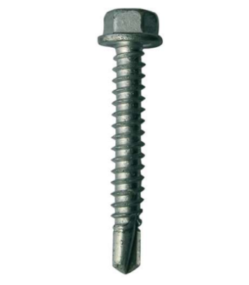 Evolution Fasteners TEK 3 Screw Hex Head - 5.5x75mm - Box QTY 250 - TSHW5.5-75-3