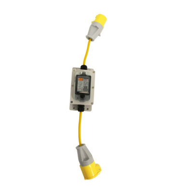 Red Arrow 110V 6A RCBO Starter Lead c/w Plug & Coupler
