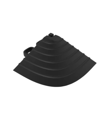 TUV Corner piece for Vented Floor Tiles – Black Colour – Box of 34 pcs
