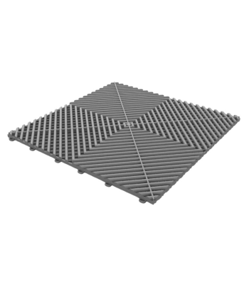 TUV Single Vented Floor Tile – Grey Colour – 400x400x18mm – Box of 34 pcs