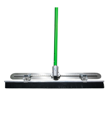 Metex Fresno Broom Kit. 915mm Manganese Steel Round End Trowel Blade and Broom with 2 x 1830mm Handles (KIT OF DAP406, DAP407 & 2 x DAP408)