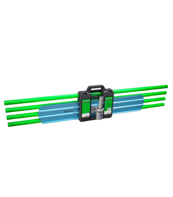 Metex Magnesium Round End Bull Float Kit with Carry Case.  1200x203mm Blade with 1830mm Handle