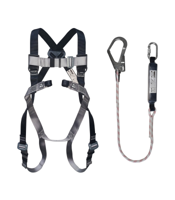 Martcare Kit Single Fall Arrest with 2-Point Harness + 1.5m Single Fall Arrest Lanyard - FAR1131