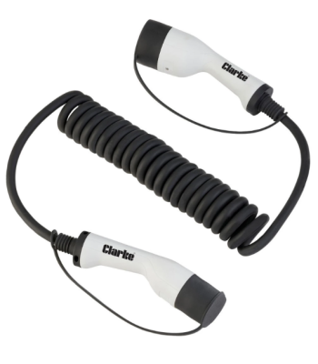 Clarke CEV32CC Type 2 to Type 2 EV Charging Cable – 230V / 32A (7.4kW) - Code 6267037