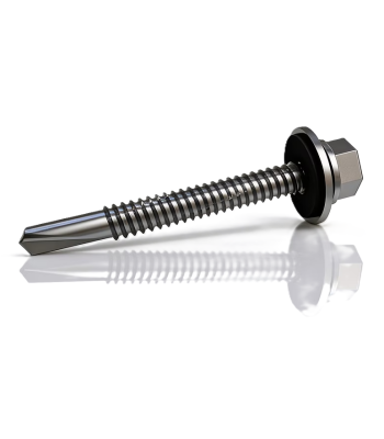 60mm Tek Screw Hex Head With Bonded EPDM Washer TSBW5.5-60-3 (5.5mm x 60mm) Box of 100