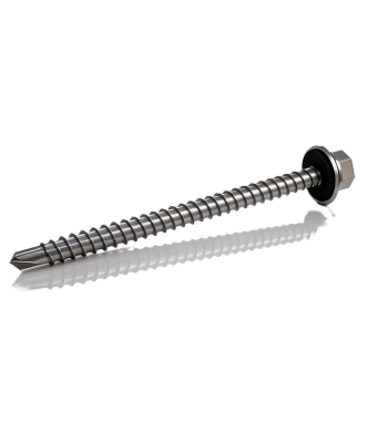 100mm Tek Screw Hex Head With Bonded EPDM Washer TSBW5.5-100-3 (5.5mm x 100mm) Box of 100