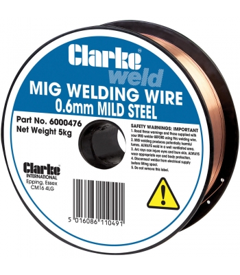 Clarke Mild Steel Welding Wire 0.6mm 5kg