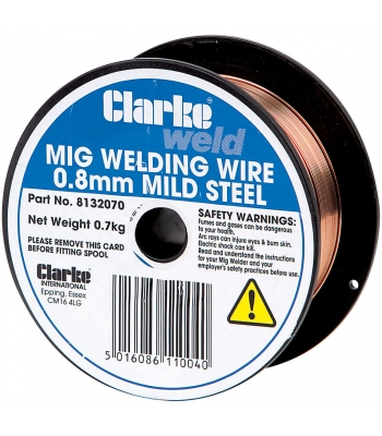 Clarke Mild Steel Welding Wire 0.8mm 0.8kg