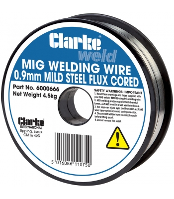 Clarke 0.9mm Flux Cored Wire 4.5kg