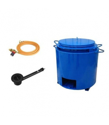 RoofLine 15 Gallon Tar Boiler C/W BURNER, ARMOURED RUBBER HOSE & REGULATOR - Code B11152
