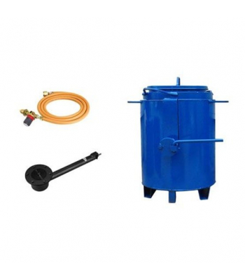 RoofLine 10 Gallon Tar Boiler with Tap C/W BURNER, ARMOURED RUBBER HOSE & REGULATOR - Code B12102