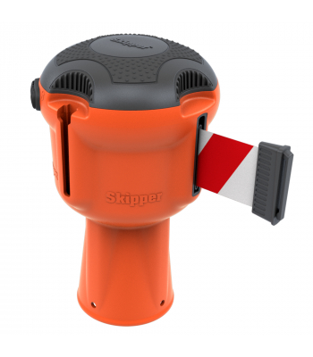 Skipper Retractable Barrier Orange - Tape Holder - with 9m Tape Skipper - Skipper Barrier (use with most cones) - Code Skipper01