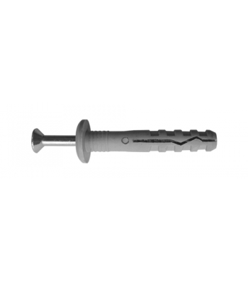 M6 x 40mm Large Head Plastic Hammerfix Screws ETA Approved Hammer Fixings (per 200)