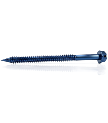 6.3 x 70mm Masonry Screws with Slotted Hex Washer Head - Box of 100