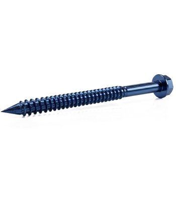6.3 x 82mm Masonry Screws with Slotted Hex Washer Head - Box of 100