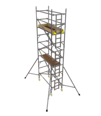 BoSS Single Width Aluminium Access Tower - 2.5m Length - 6.2m Working Height - 338522