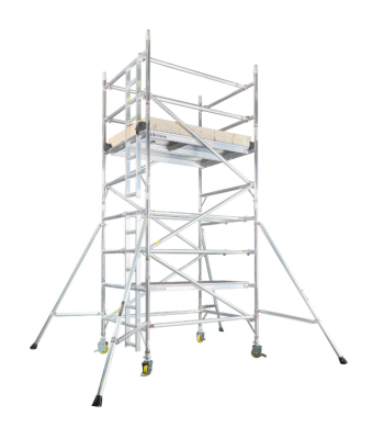 BoSS Ladderspan Double Width Aluminium Access Tower - 1.8m Length - 5.7m Working Height - 304523