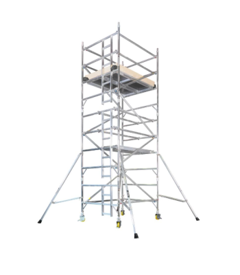 BoSS Ladderspan Double Width Aluminium Access Tower - 1.8m Length - 6.7m Working Height - 306523