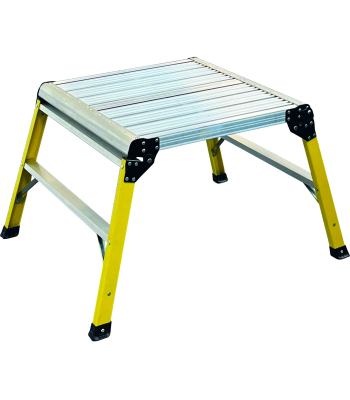 Zarges Fibreglass Hop-Up Work Platform - Double Width - Height 0.50m - 100305