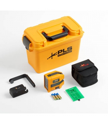 Pacific Laser Systems PLS 3G KIT Self-Leveling 3-Point Green Laser Level Kit - Code 5009378