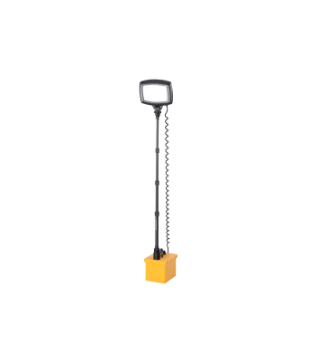 Nightsearcher Solaris Maxi Floodlight c/w 38Ah SLA 20K LED Head (c/w Light, Powerpack, Ext Pole + AC Charger)