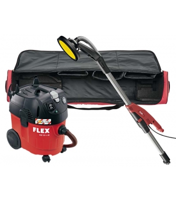 Flex GE5 R Segmented-Head Giraffe Drywall Sander in Carry Case plus VCE 35 LAC