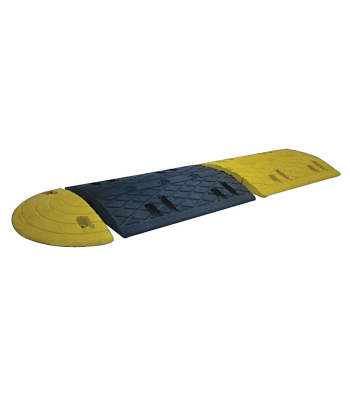 10mph Rubber Speed Ramp (Pair) - SR2TM10J - 0.5m long x 50mm high - Yellow/Black